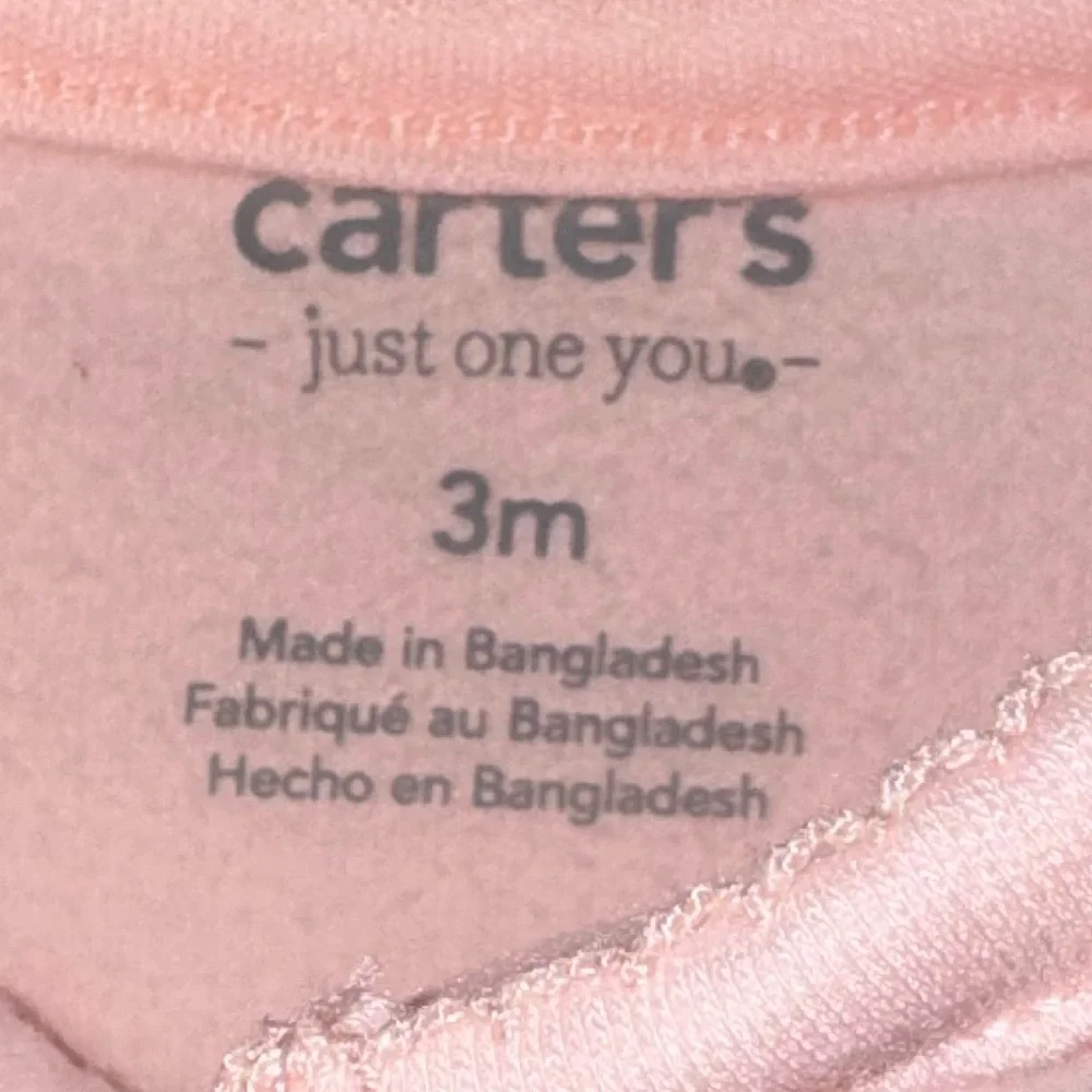 Carters Baby Girl Fleece Footie Pajama Onesies w/ Animals Size 3 Months